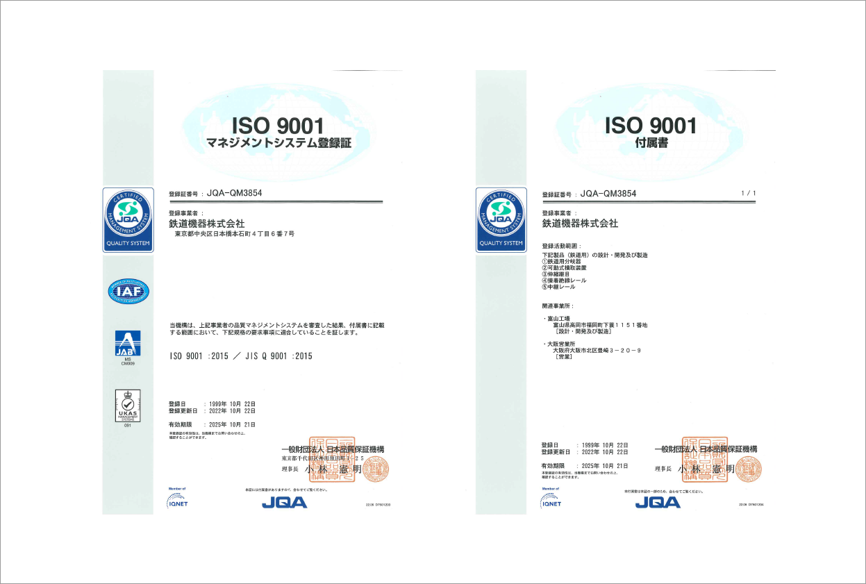 ISO9001付属書